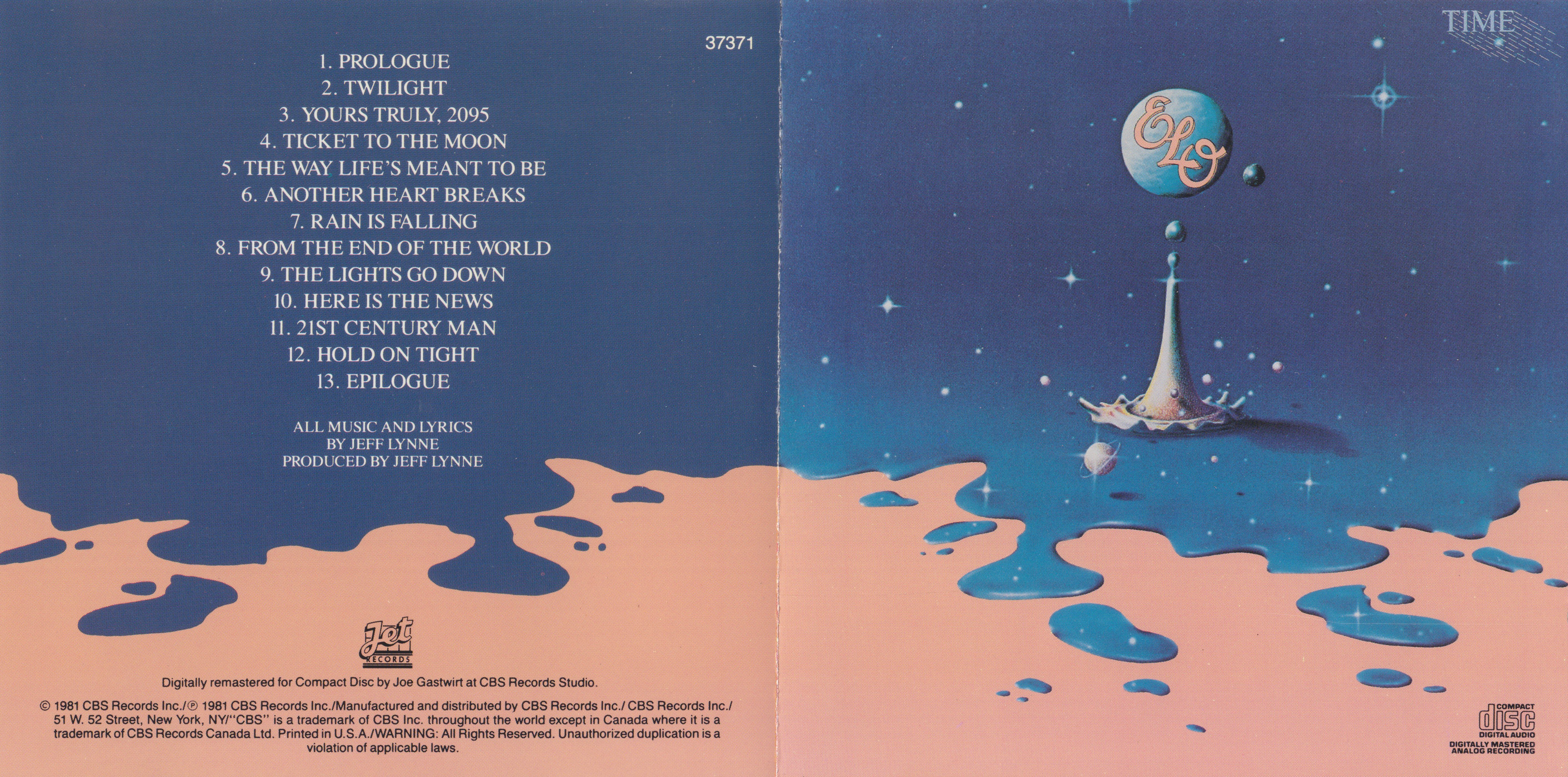 Electric Light Orchestra  Time : Front + Inlay  us